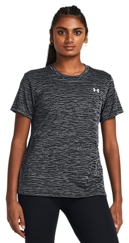 アンダー アーマー Under Armour Tech Textured Short Sleeve Crew レディース シャツ トップス Black UNDER ARMOUR tシャツ アンダーアーマー UAテック タック T