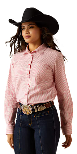 Ariat Team Kirby Stretch Long-Sleeve Button-Down Shirt for Ladies