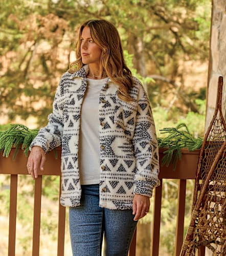 Natural Reflections Sherpa Shirt Jacket