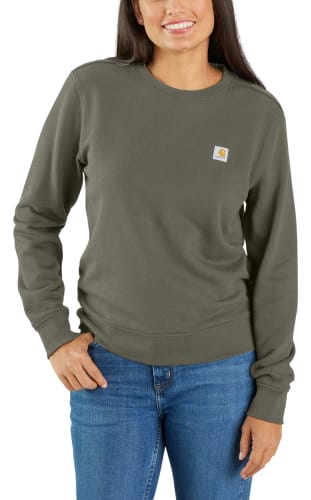 Carhartt Relaxed-Fit Midweight French Terry Crew-Neck Sweatshirt for Ladies