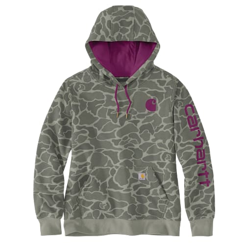 Carhartt Relaxed-Fit Midweight Logo Sleeve Graphic Hooded