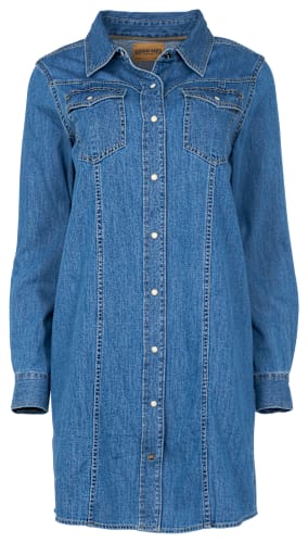 western denim dress long sleeve RedHead Ranch Long-Sleeve Wrangler dress Bombay 2-Drawer Dresser | historisch tumble dry low Style:Rustic Black