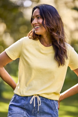 Natural Reflections Everyday Crew Short-Sleeve T-Shirt for Ladies