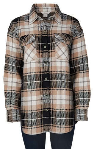 Natural Reflections Fireside Flannel Button-Down Long-Sleeve Shirt