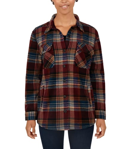 Natural Reflections Sherpa-Lined Shirt Jacket for Ladies