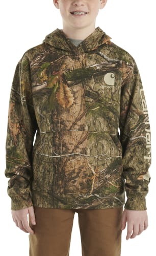 Carhartt Camo Graphic Long-Sleeve Hooded Sweatshirt for Kids