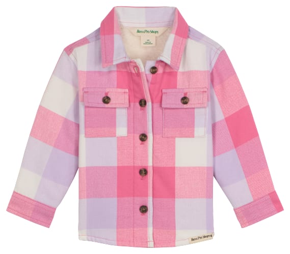 Bass Pro Shops Sherpa-Lined Flannel Long-Sleeve Button-Down Shirt for Babies