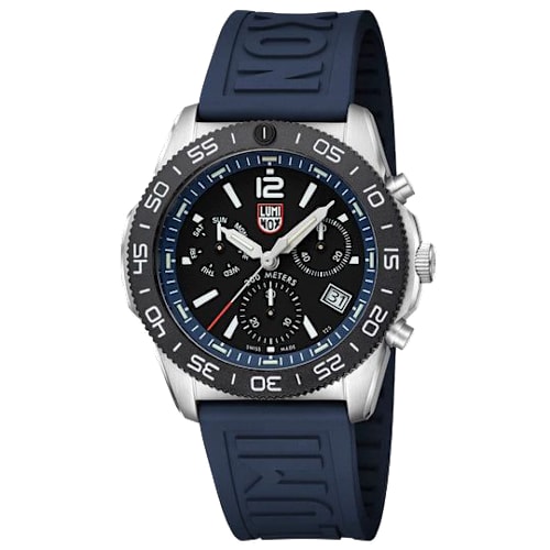 Luminox Pacific Diver Chronograph Rubber Strap Dive Watch - Blue