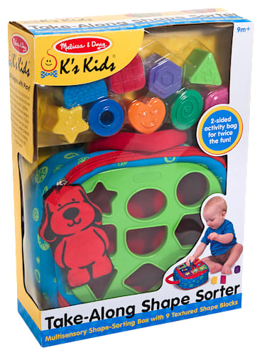 Melissa and Doug Take-Along Shape Sorter Toy for Babies and