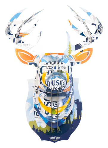 Beer Deer Busch Light Limited-Edition Cardboard Box Deer Head Artwork