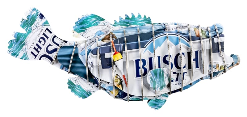 Beer Deer Beer Bass Busch Light Cardboard Box Wall Mount