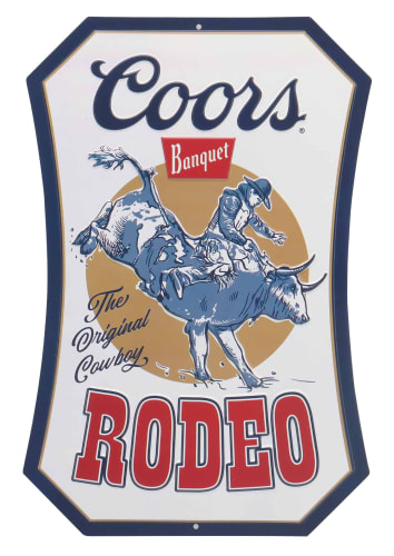 Open Road Brands Molson Coors Rodeo Metal Sign