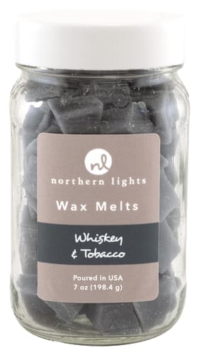 northern lights whiskey and tobacco candle Northern Lights Candles Wax Mason Melts Jar - Whisky & Tobacco
