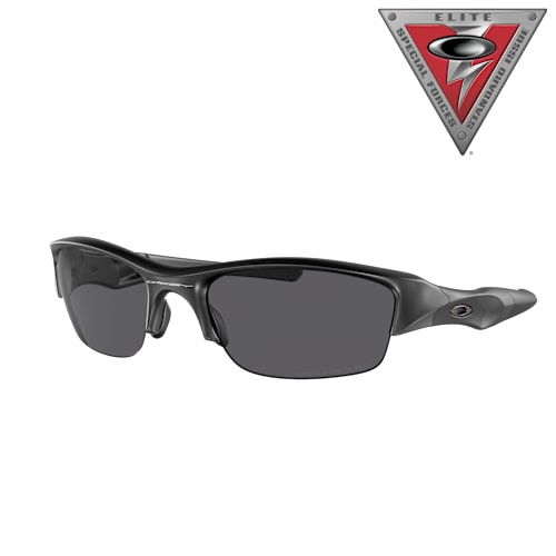 Oakley Flak Jacket 009008 Polarized Sunglasses - Matte Black/Gray