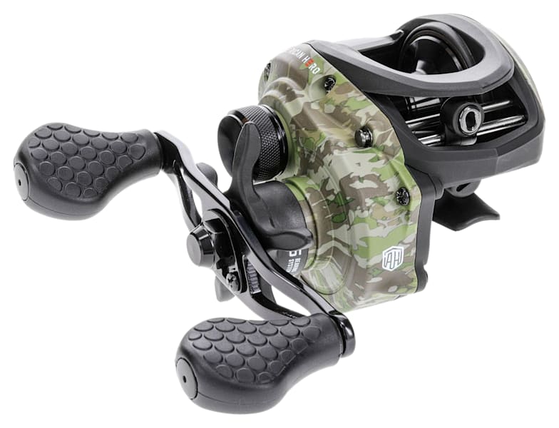 Bass Pro Camo Baitcaster Reel Lew's American Hero Camo Baitcast