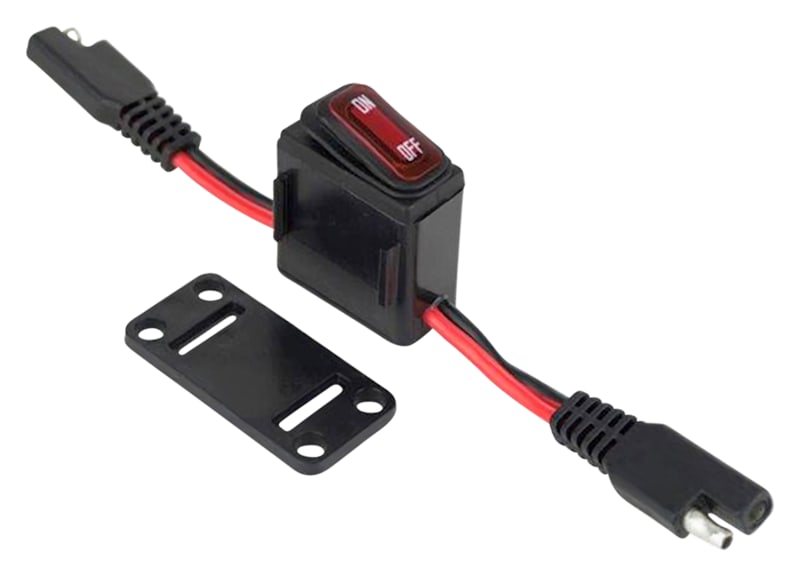 Bazooka LED Back-Lighted Inline Switch 16A 12V SAE Plug