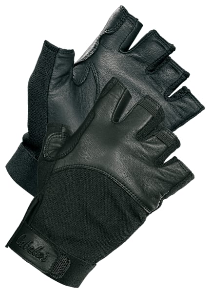 Cabela's Fingerless Shooting Gloves for Men Black M Bass Pro