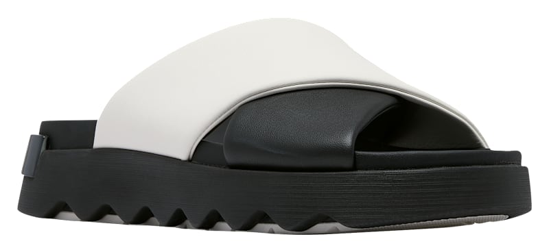 Sorel VIIBE Crisscross Slide Flat Sandals for Ladies Black/Sea