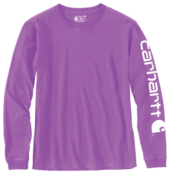 Carhartt Logo Sleeve Graphic Heavyweight Long-Sleeve T-Shirt for Ladies
