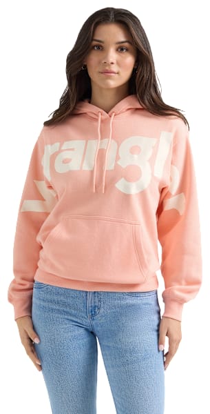 Wrangler Retro Bold Logo Long-Sleeve Hoodie for Ladies