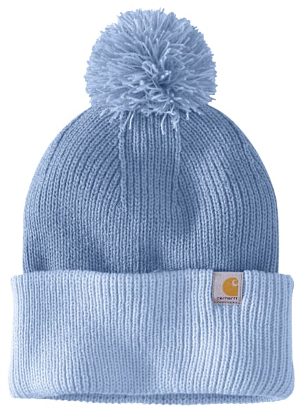 Carhartt Rib-Knit Pom-Pom Cuffed Beanie
