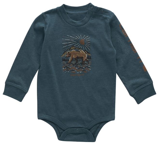 Carhartt Bear Long-Sleeve Bodysuit for Babies