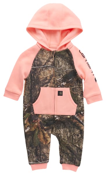 Newborn Camo Baby Jacket Carhartt Fleece Zip-Front Hooded Long
