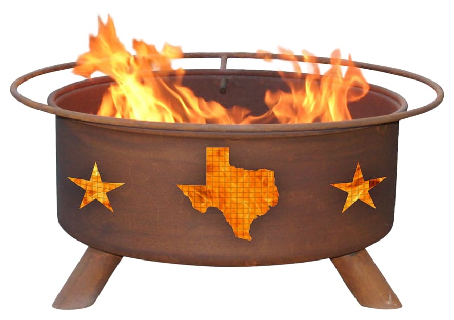 Patina Texas and Stars Fire Pit