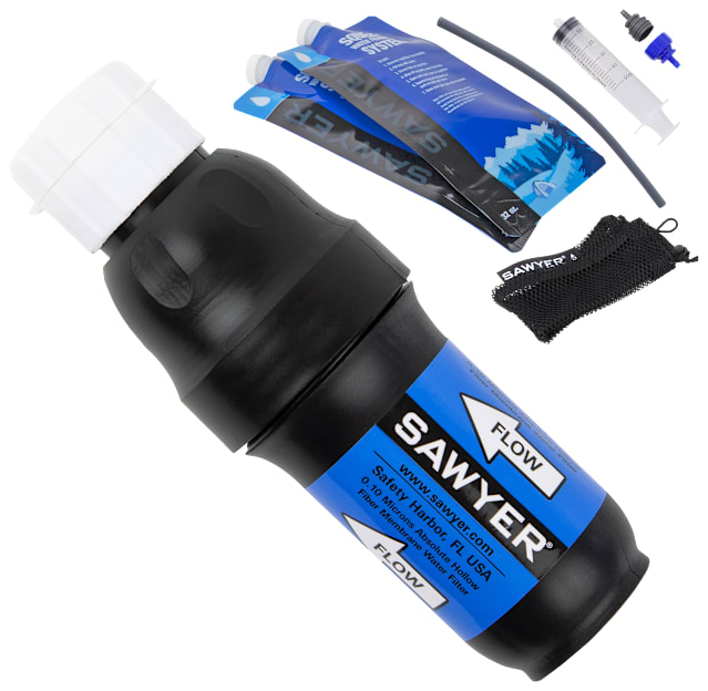 Sawyer Squeeze Water Filter Filtration System with 32-oz. Pouches
