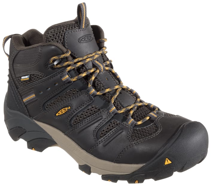 KEEN Utility Lansing Mid Waterproof Steel Toe Work Boots for Men
