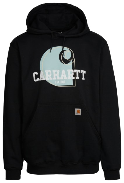 Carhartt Loose-Fit Midweight Logo Graphic Long-Sleeve Hoodie for Men