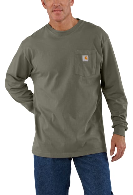 Carhartt Workwear Loose-Fit Long-Sleeve Pocket T-Shirt for Men