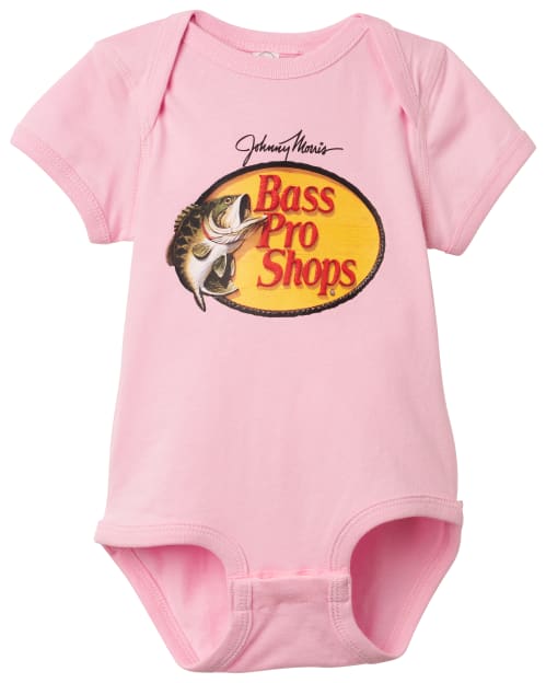 Bass Pro Shops Woodcut Logo Short-Sleeve Bodysuit for Babies