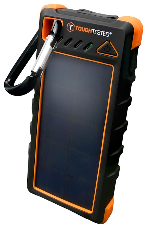 ToughTested 16,000mAh Solar-Powered Battery and LED Flashlight