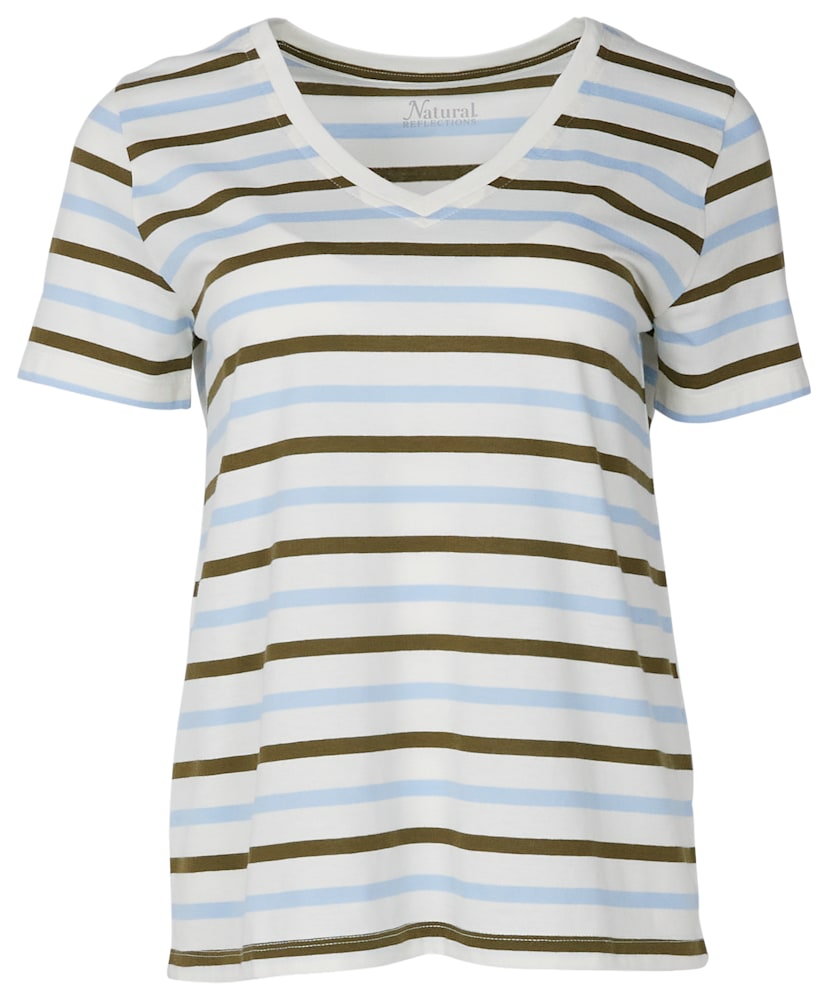 Natural Reflections Everyday V-Neck Short-Sleeve T-Shirt for Ladies