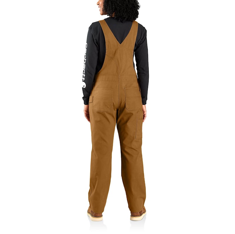 Carhartt Rugged Flex Loose-Fit Canvas Bib Overalls for Ladies