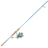 Bass Pro Shops Prodigy Spinning Combo in Teal/Orange - 7' - Medium