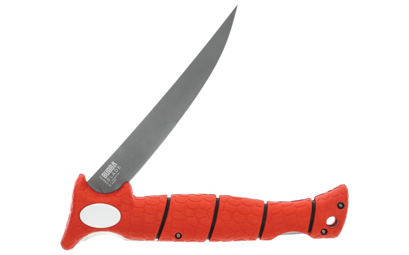 Bubba Lucky Lew 7" Folding Fillet Knife-Red