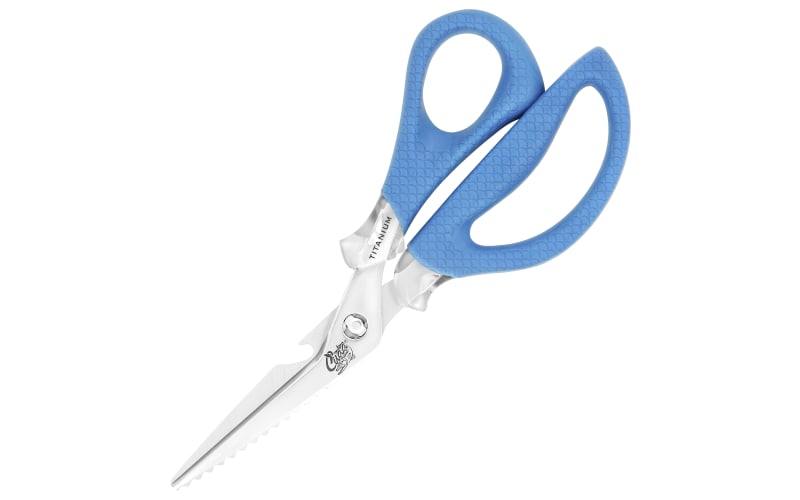 Cuda Titanium Bonded Detachable Marine Shears-Blue