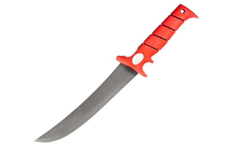 Bubba Stiff Blade Fillet Knife-Red