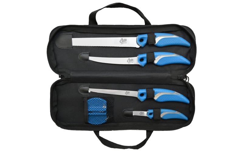 Cuda 6-Piece Fisherman's Knife Set-Blue