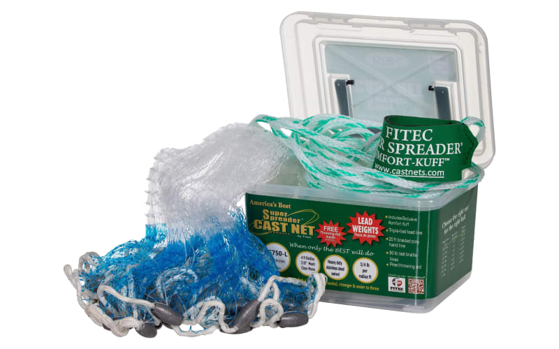 Fitec Super Spreader RS-750L Lead Series Cast Net-Clear