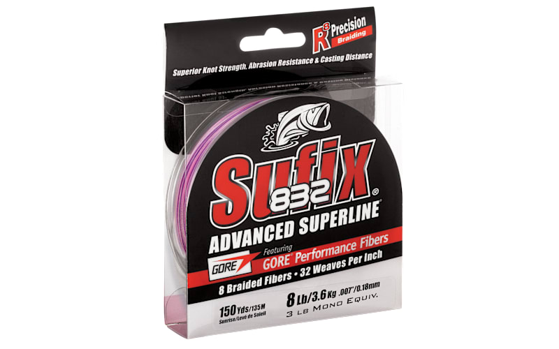 Sufix 832 Advanced Superline Braid Fishing Line 150-Yard Spool