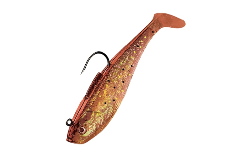 Tsunami Holographic Swim Shad Soft Baits - New Penny - 3'' - 3/8 oz.