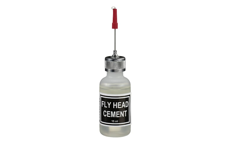 Wapsi Fly Head Cement with Applicator Bottle-Clear