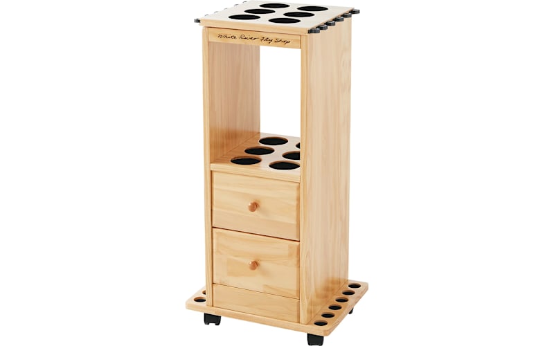 White River Fly Shop Outfitter 2-Drawer Organizer-Wood