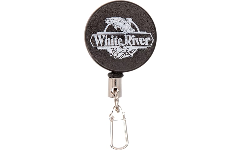 White River Fly Shop Clip-On Retractor-Black