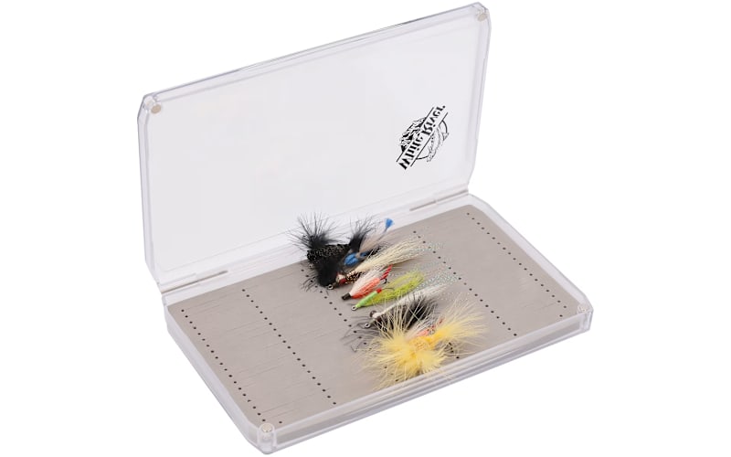 White River Fly Shop Riseform Clear Top XL Fly Box-Clear/Gray