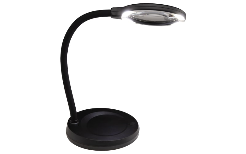 Carson DeskBrite 300 LED Magnifier and Desk Lamp-Black