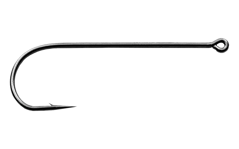 Montana Fly Company 7052 Vertical Eye Streamer Hook-Black Nickel